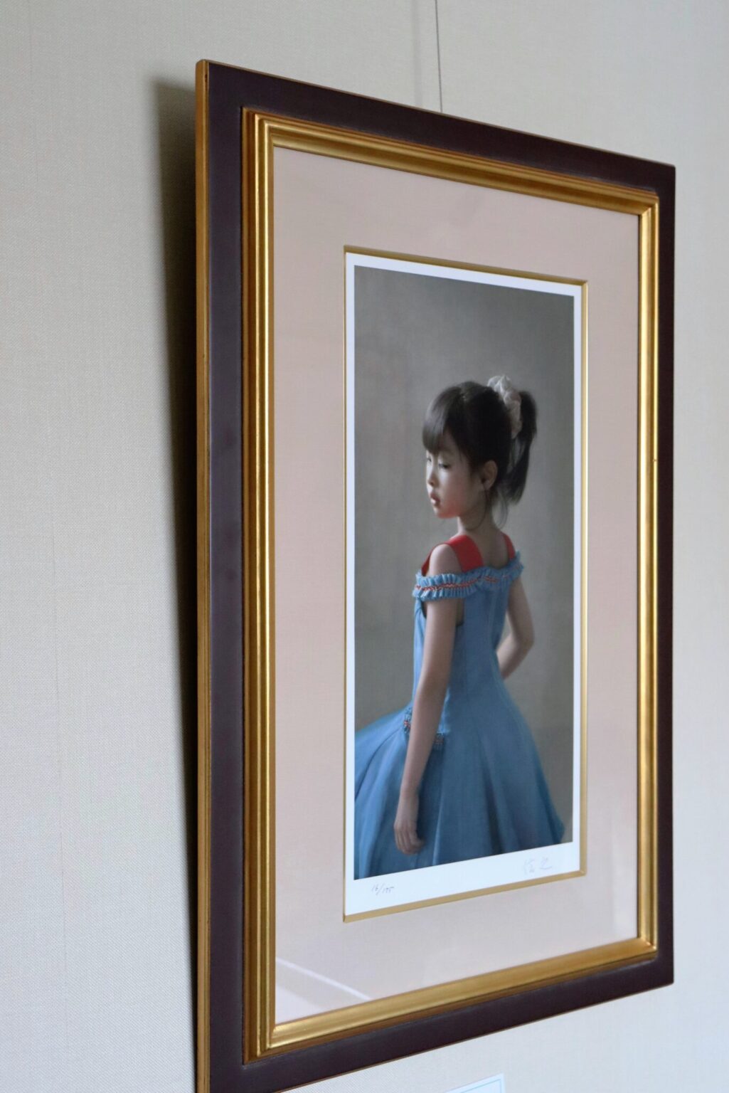 島村政男幻想画家展覧会出品作品「夜の礼拝Ⅱ」 F50号 額装